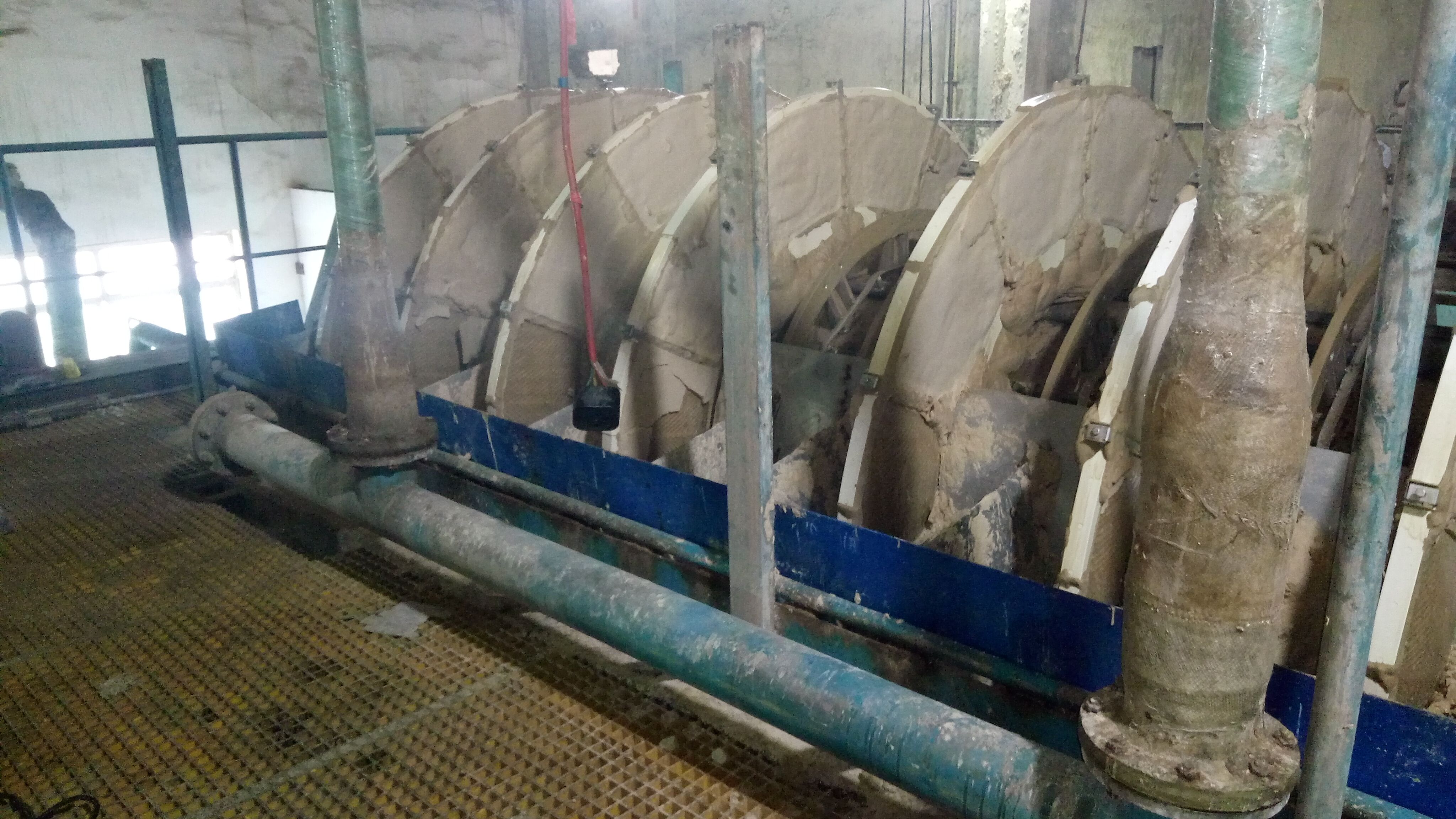 大唐保定熱電廠1、2號(hào)濾布圓盤脫水機(jī)改造